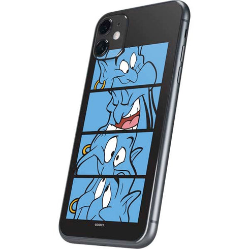 Disney Aladdin Genie Faces Grid iPhone 11 Skin